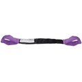 Us Cargo Control Polyester Round Eye & Eye Lifting Sling - 3' (Purple) PRS1EE-3